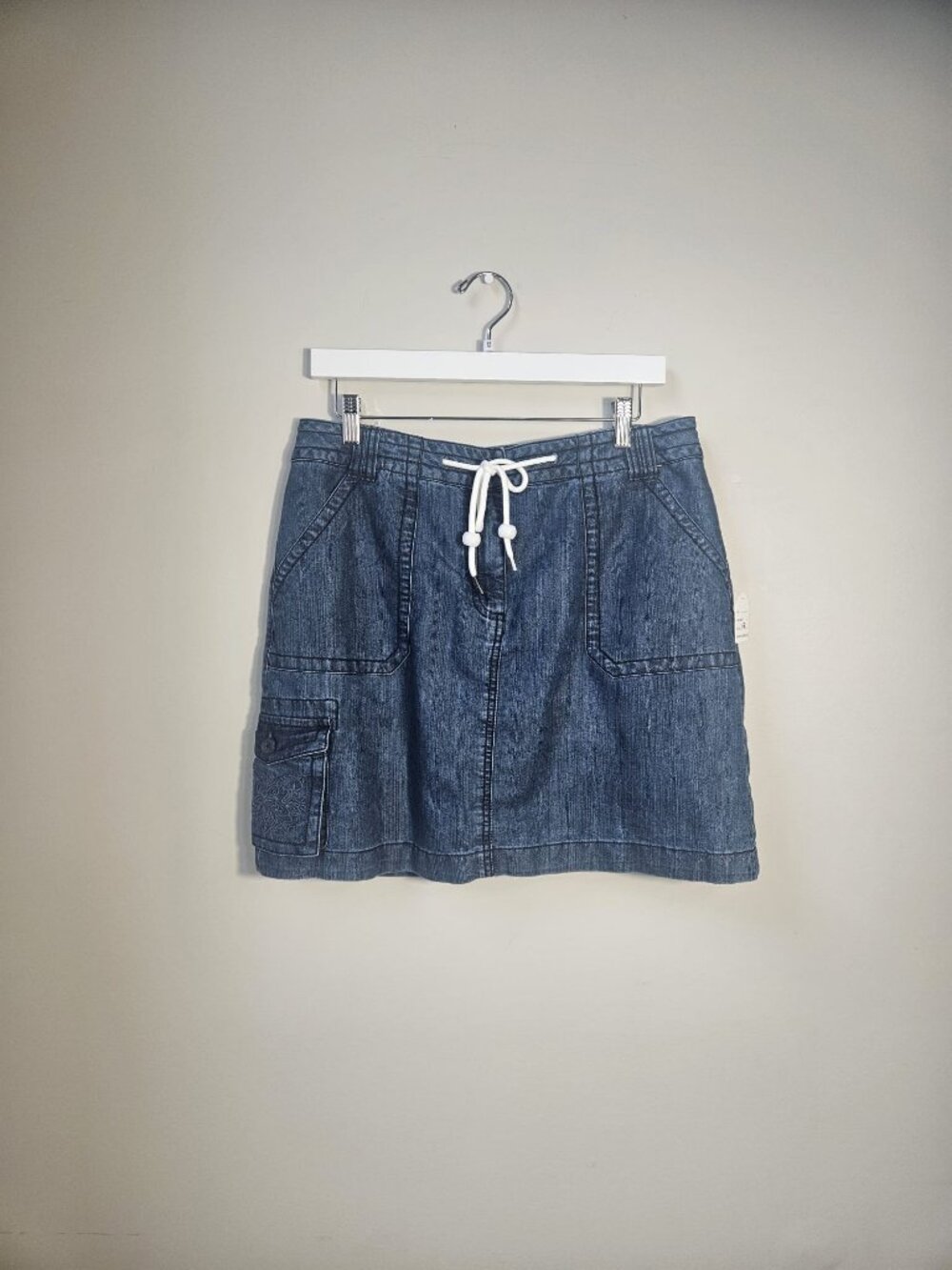 GH Bass Chambray Utility Cargo Skirt  ~ Size 12